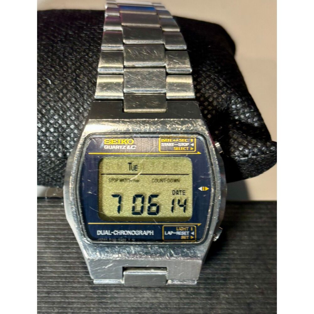 Vintage 1978 Seiko LC Dual-Chronograph (0138-5000) – New Battery & Working!